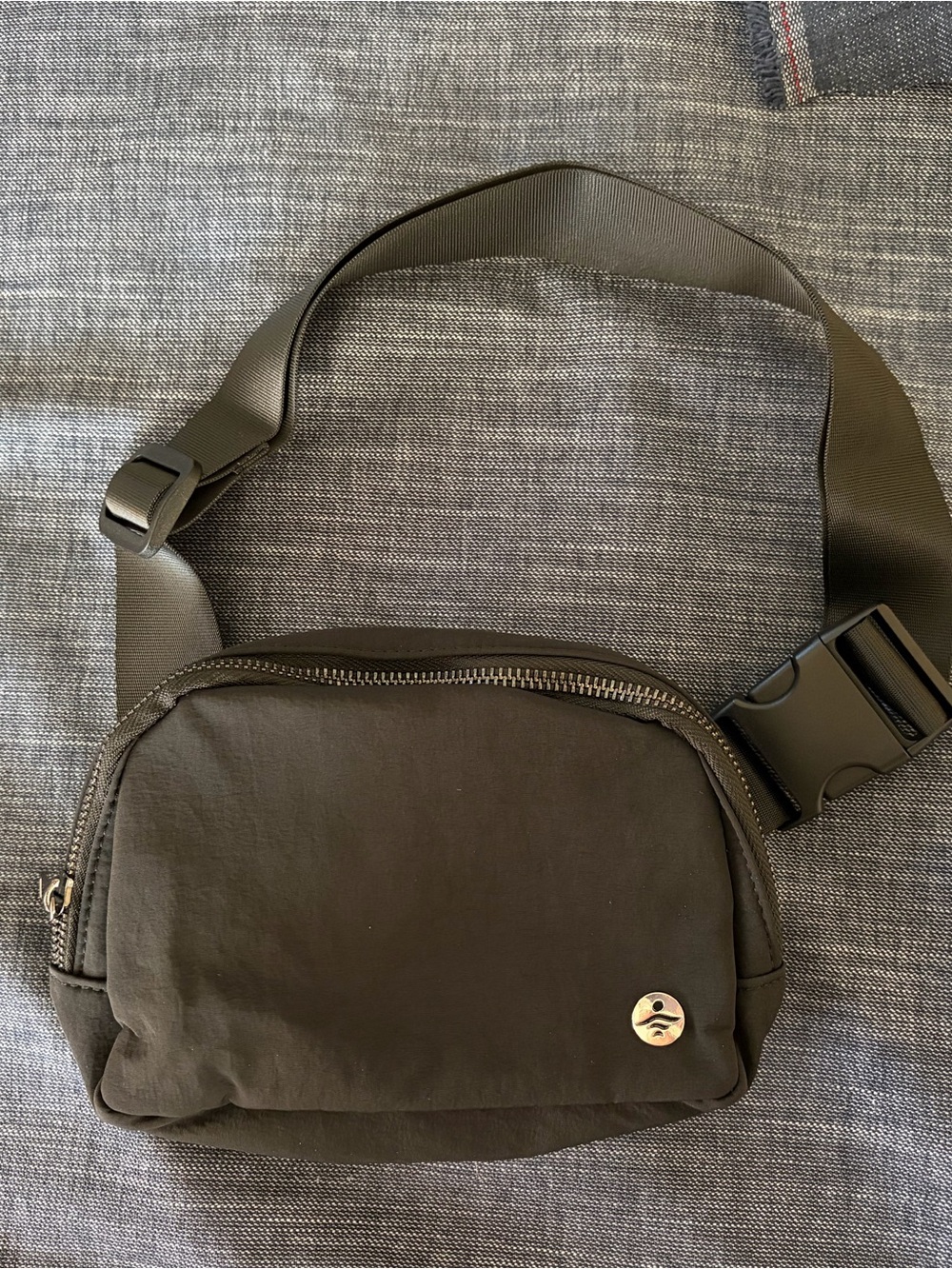HALARA Black Nylon Adjustable Belt Bag